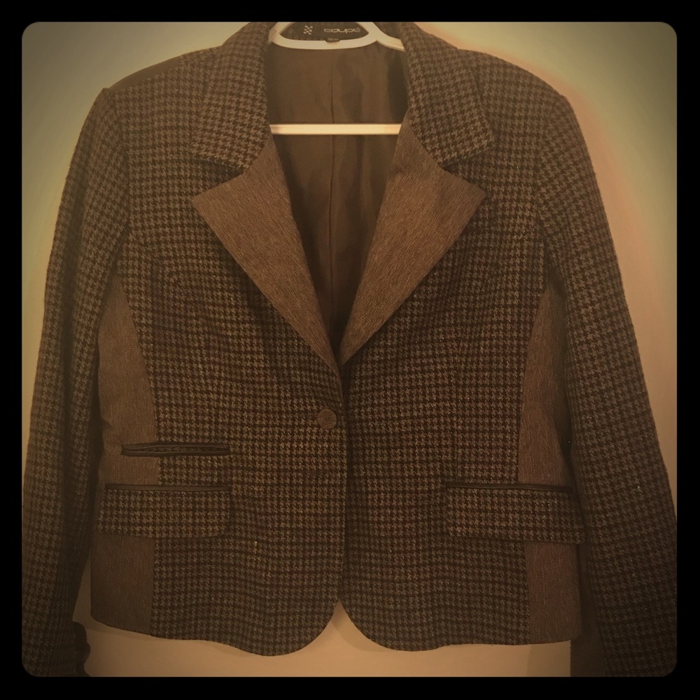 Tweed wool blend blazer
